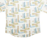 EURO MODE Mens Shirt Beige Crazy Pattern XL