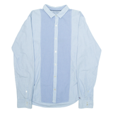TOMMY HILFIGER Mens Shirt Blue Gingham Long Sleeve S