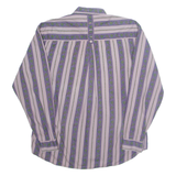 VINCI Mens Shirt Purple Striped Long Sleeve L