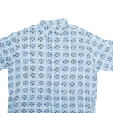 GUESS Womens Shirt Blue Floral XL