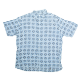 GUESS Womens Shirt Blue Floral XL