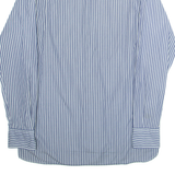 TOMMY HILFIGER Custom Fit Mens Shirt Blue Striped Long Sleeve M