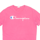 CHAMPION Womens T-Shirt Pink M