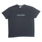 CALVIN KLEIN Mens T-Shirt Black L