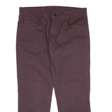 LEVI'S 511 Jeans Mens Maroon Slim Straight W34 L22