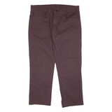 LEVI'S 511 Jeans Mens Maroon Slim Straight W34 L22