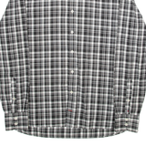 TOMMY HILFIGER Mens Shirt Black Plaid Long Sleeve M