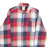MONKEY BUSINESS Mens Flannel Shirt Red Plaid Long Sleeve M