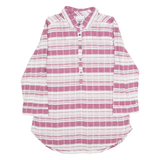 COLUMBIA Womens Shirt Pink Striped 3/4 Sleeve M