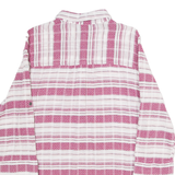COLUMBIA Womens Shirt Pink Striped 3/4 Sleeve M