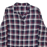 S. OLIVER Womens Shirt Blue Plaid Long Sleeve M
