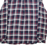 S. OLIVER Womens Shirt Blue Plaid Long Sleeve M