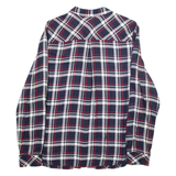 S. OLIVER Womens Shirt Blue Plaid Long Sleeve M