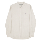 FRENCH CONNECTION Mens Plain Shirt Grey Long Sleeve L