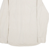 FRENCH CONNECTION Mens Plain Shirt Grey Long Sleeve L