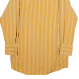TIMBERLAND Relaxed Fit Mens Shirt Yellow Striped Long Sleeve M
