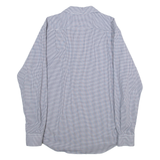 NAUTICA Slim Fit Mens Shirt Blue Check Long Sleeve M