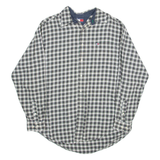 TOMMY HILFIGER Mens Shirt Blue Plaid Long Sleeve L