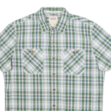 LEVI'S Modern Fit Mens Shirt Green Plaid M