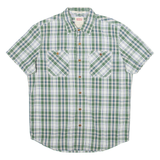 LEVI'S Modern Fit Mens Shirt Green Plaid M