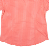 COLUMBIA Womens Shirt Orange Striped XL