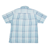 Mens Shirt Blue Check XL
