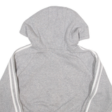 ADIDAS Womens Grey Hoodie Full Zip UK 10