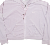 DKNY Womens Purple Hoodie Full Zip 2XL
