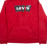 LEVI'S Womens Red Hoodie 2XL