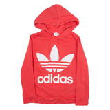 ADIDAS Womens Pink Hoodie UK 10