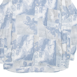 KAUF Michael Kauf Lime Mens Shirt Blue Long Sleeve L