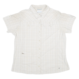 COLUMBIA Omni Shade Sun Protection Mens Shirt Beige Check XL