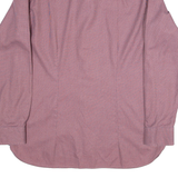 TED BAKER Endurance Mens Shirt Red Houndstooth Long Sleeve L