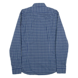 CALVIN KLEIN Slim Fit Mens Shirt Blue Check Long Sleeve M