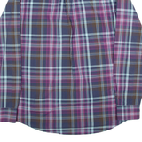MCGREGOR New York 1921 Mens Shirt Purple 90s Check Long Sleeve M