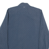 PME LEGEND Mens Shirt Blue Polka Dot Long Sleeve L