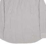 TOMMY HILFIGER Slim Fit Mens Shirt Grey Striped Long Sleeve XL