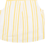 SUPERDRY Womens Shirt Yellow Striped Sleeveless UK 12