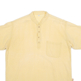 LAMP PEACE Mens Plain Shirt Yellow L
