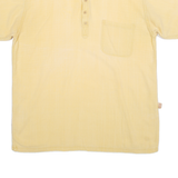 LAMP PEACE Mens Plain Shirt Yellow L