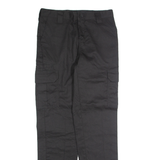 DICKIES Cargo Mens Trousers Black Slim Straight W30 L30