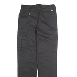 DICKIES Cargo Mens Trousers Black Slim Straight W30 L30