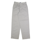 DICKIES Chino Womens Trousers Grey Slim Straight W26 L30