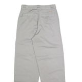 DICKIES Chino Womens Trousers Grey Slim Straight W26 L30