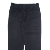 DICKIES Chino Mens Trousers Black Regular Straight W34 L27