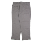 DICKIES Chino Mens Trousers Grey Regular Straight W38 L30