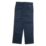 DICKIES Chino Mens Trousers Blue Slim Straight W30 L30