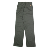 DICKIES Chino Mens Trousers Green Slim Straight W26 L32