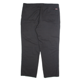 DICKIES Workwear Mens Trousers Black Relaxed Straight W40 L30