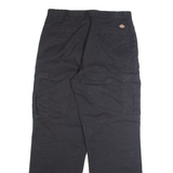 DICKIES Cargo Mens Trousers Black Regular Straight W34 L32
